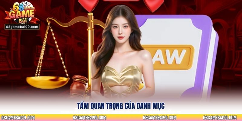 Tầm quan trọng của danh mục